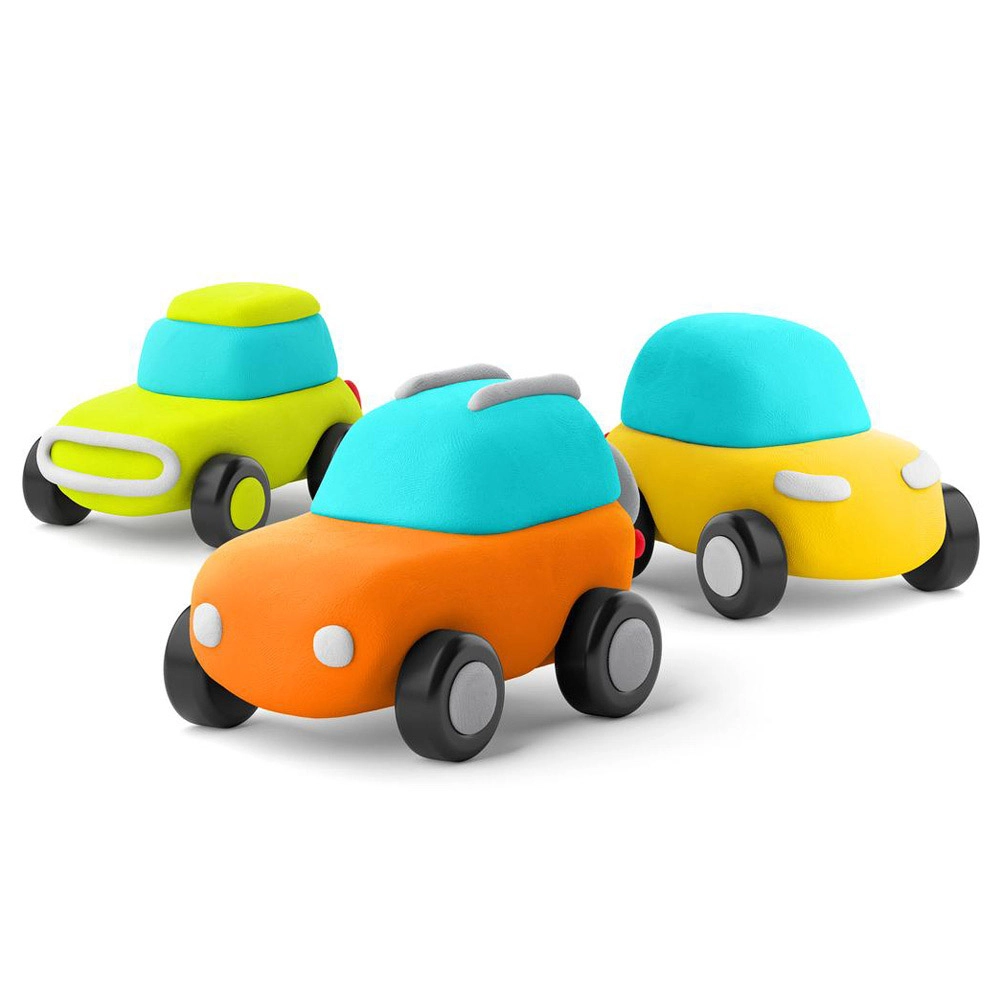Eco Cars Air Dry Clay Kit - 3+ years 6 cans