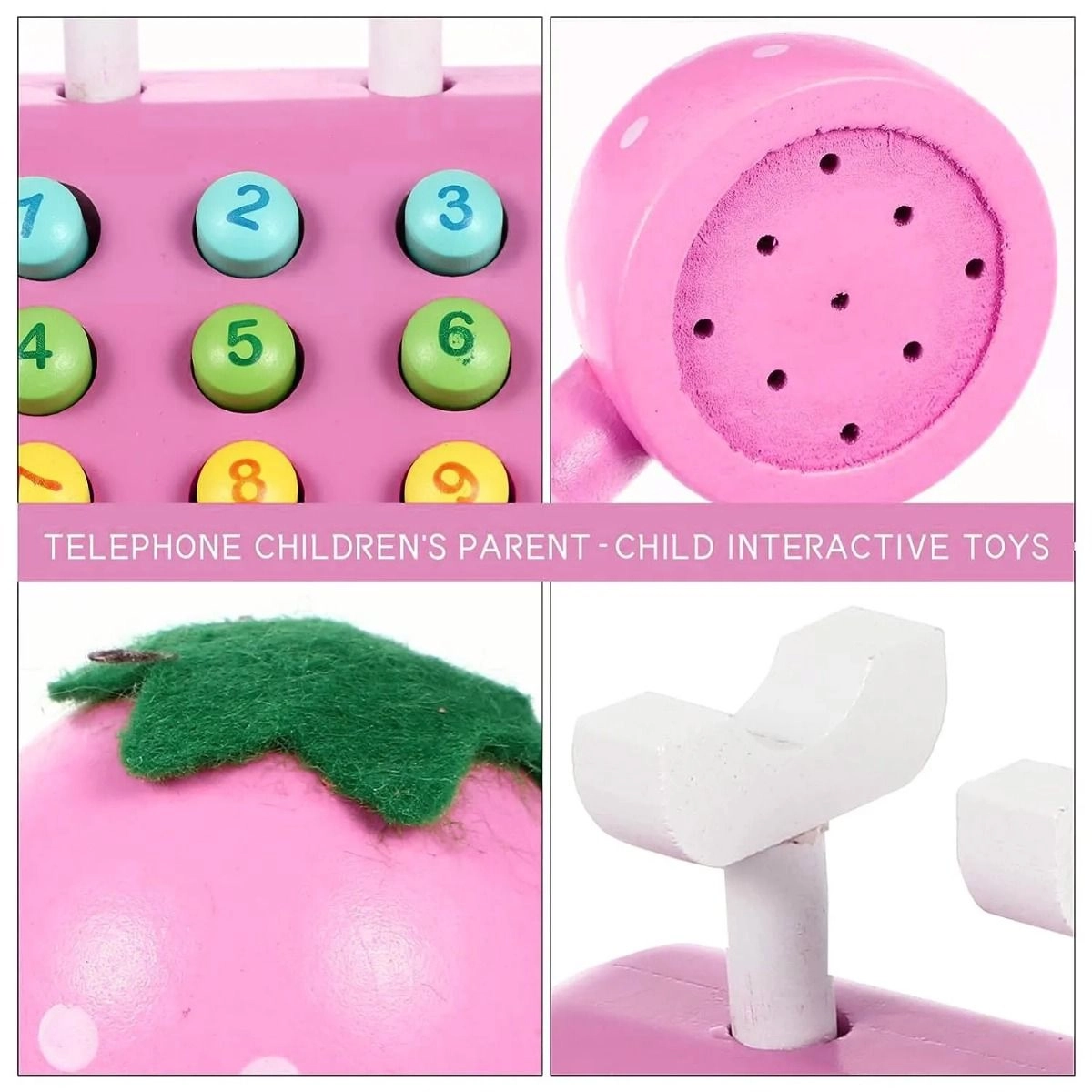 Wooden Pretend Telephone Toy (FP-2101-74)