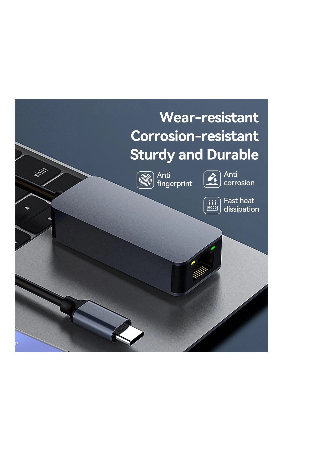 USB C to 2.5G Ethernet Adapter - USB C Wired