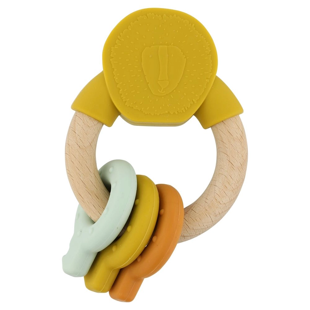 TRIXIE Activity Ring - 3 months wood and silicone Mr. Lion
