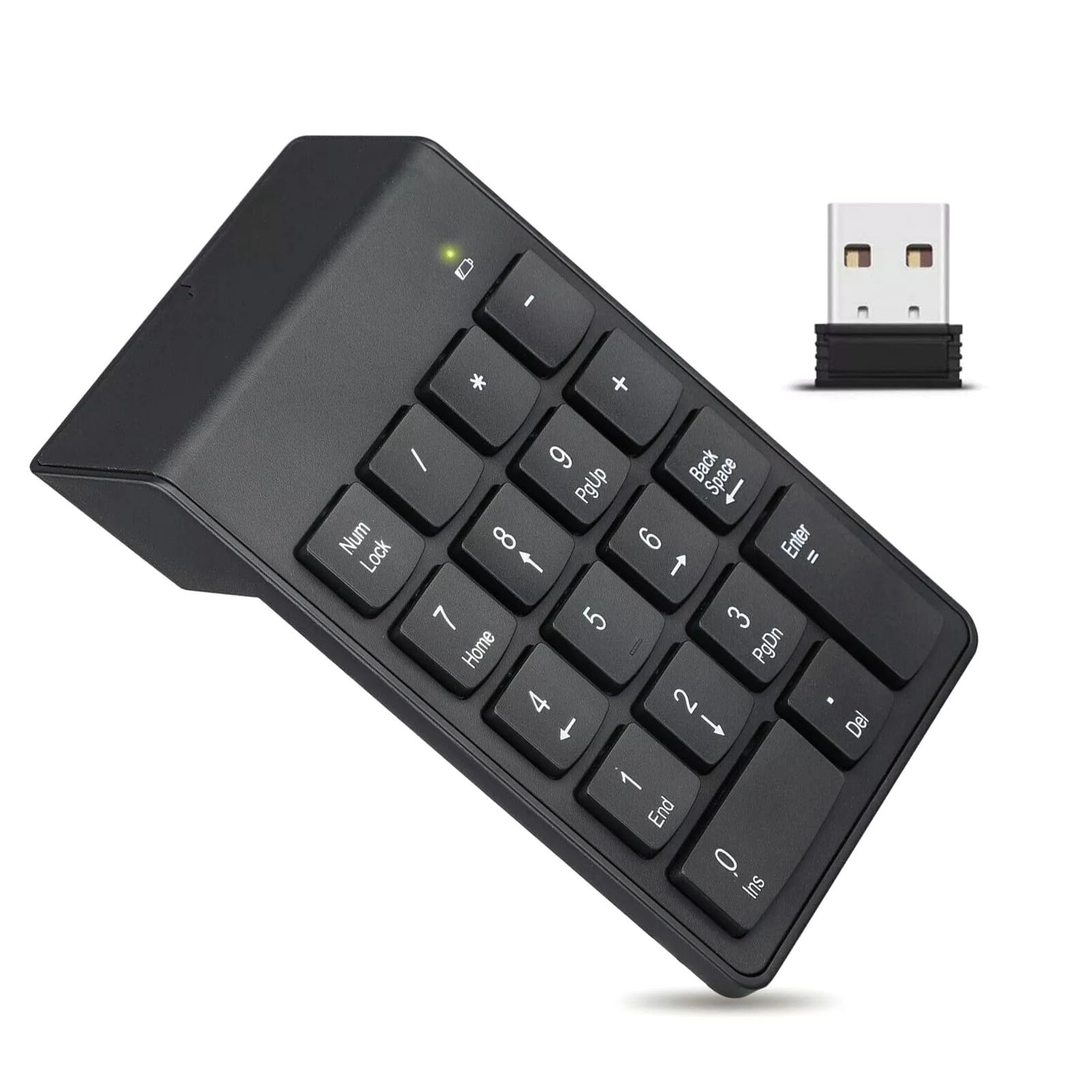 DAGIJIRD Numeric Keypad - 2.4GHz Wireless 18 Keys