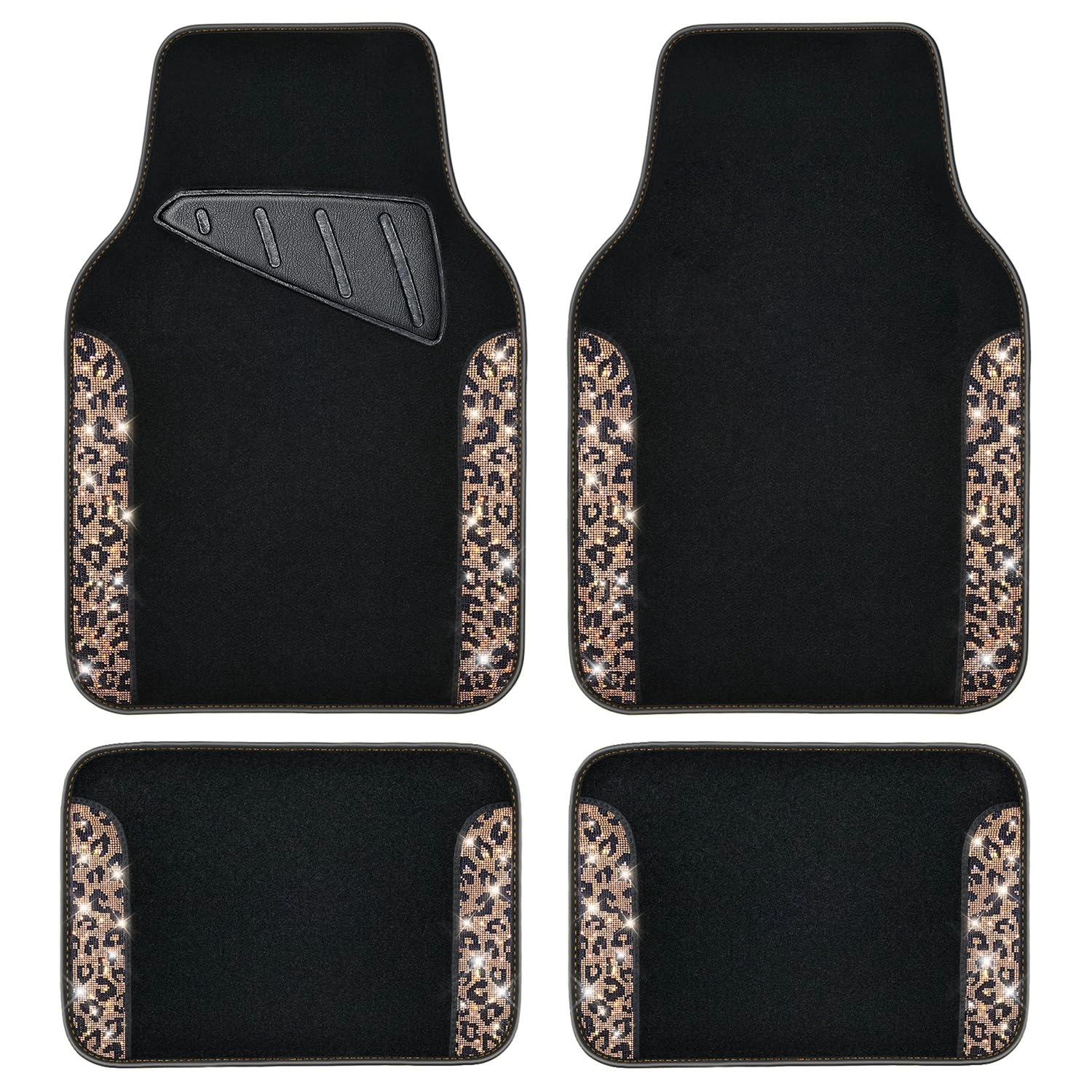 Bling Diamond Car Mats - 4.0 Count Universal Fit