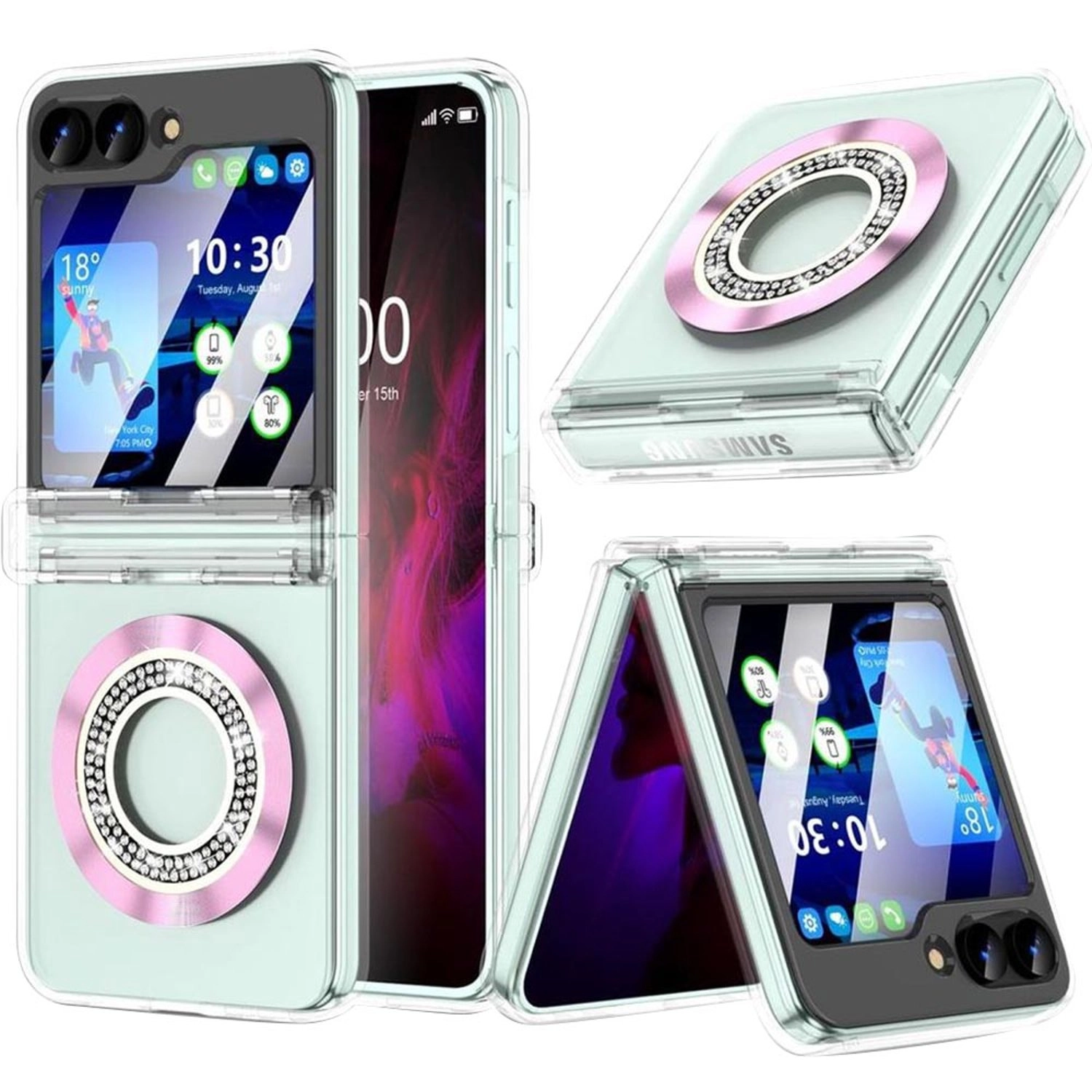 Mag Case Clear Case with MagSafe for Samsung Galaxy Z Flip 6
