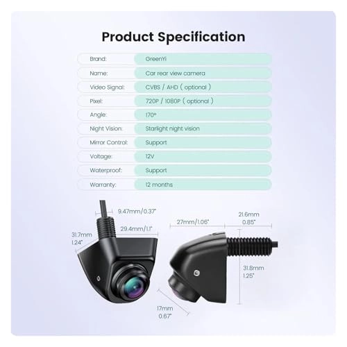 Reverse Camera - Night vision 1080P