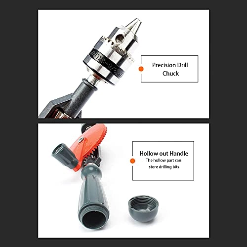 Hand Crank Drill - All Steel Manual Double Pinions