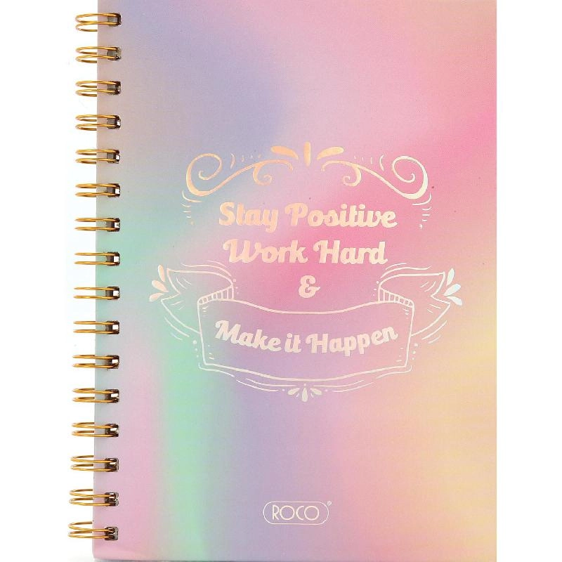 Notebook 19 X 26 cm Spiral - Grid 100 Sheets
