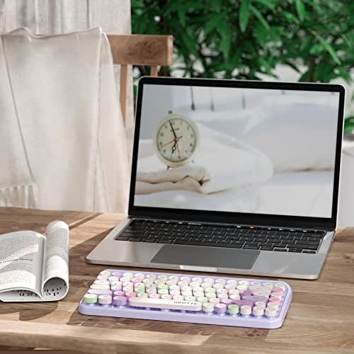 Portable Bluetooth Computer Keyboard - QWERTY Wireless