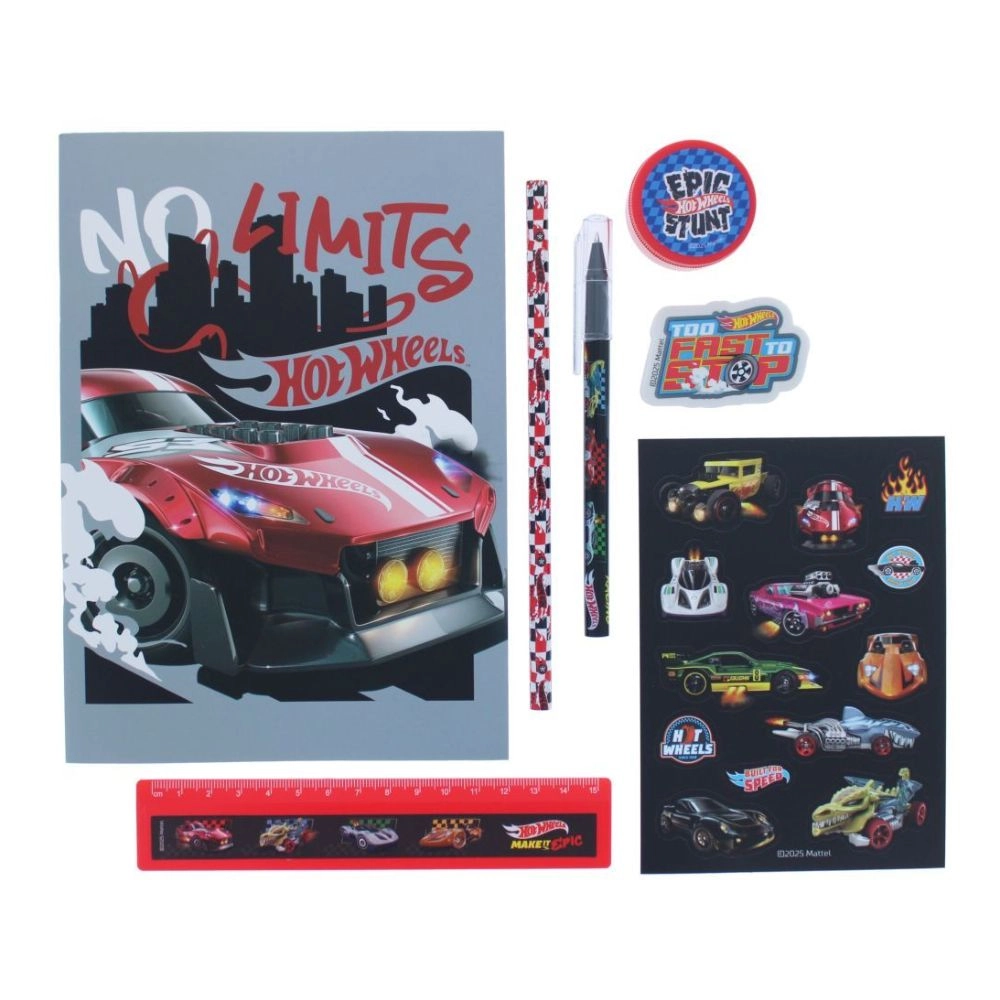 BLUEPRINT COLLECTIONS Hot Wheels Super Stationery Set - Set Of 7