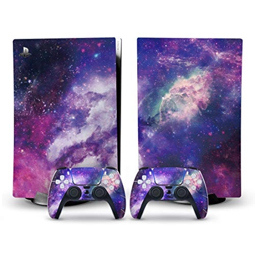 PS5 Console Skin - Disk Edition + PS5 Controller Skin - 2 Controller Skins