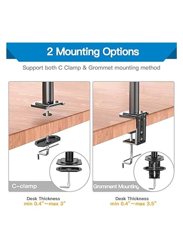 Monitor Mount Arm - Single 20 to 32 inches 75x75mm and 100x100mm