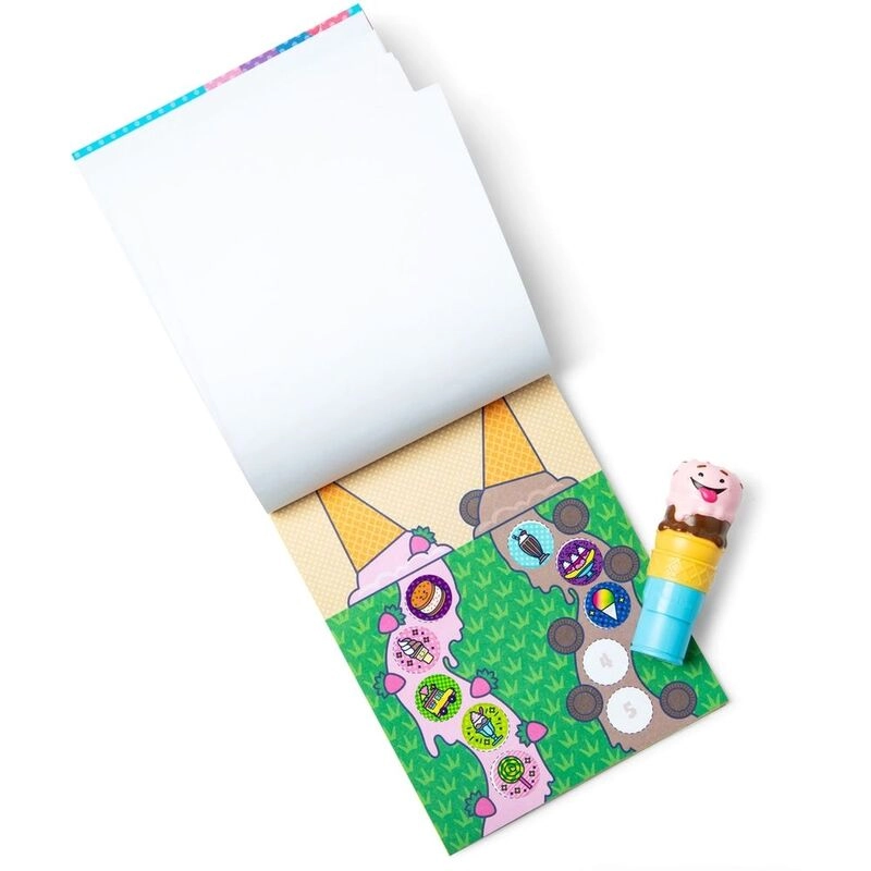 Ice Cream Activity Sticker Book Sticker Stamper 300 pcs