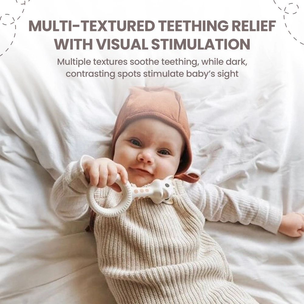 So'Pure Ring Teether - 100% natural rubber