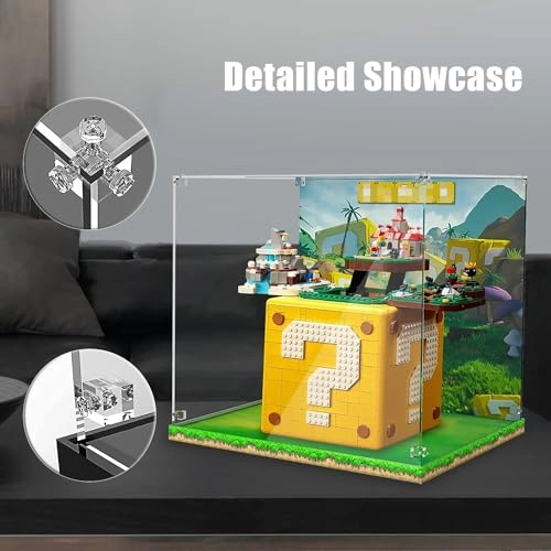 Acrylic Display Case - 71395 Black Base Painted (3mm)