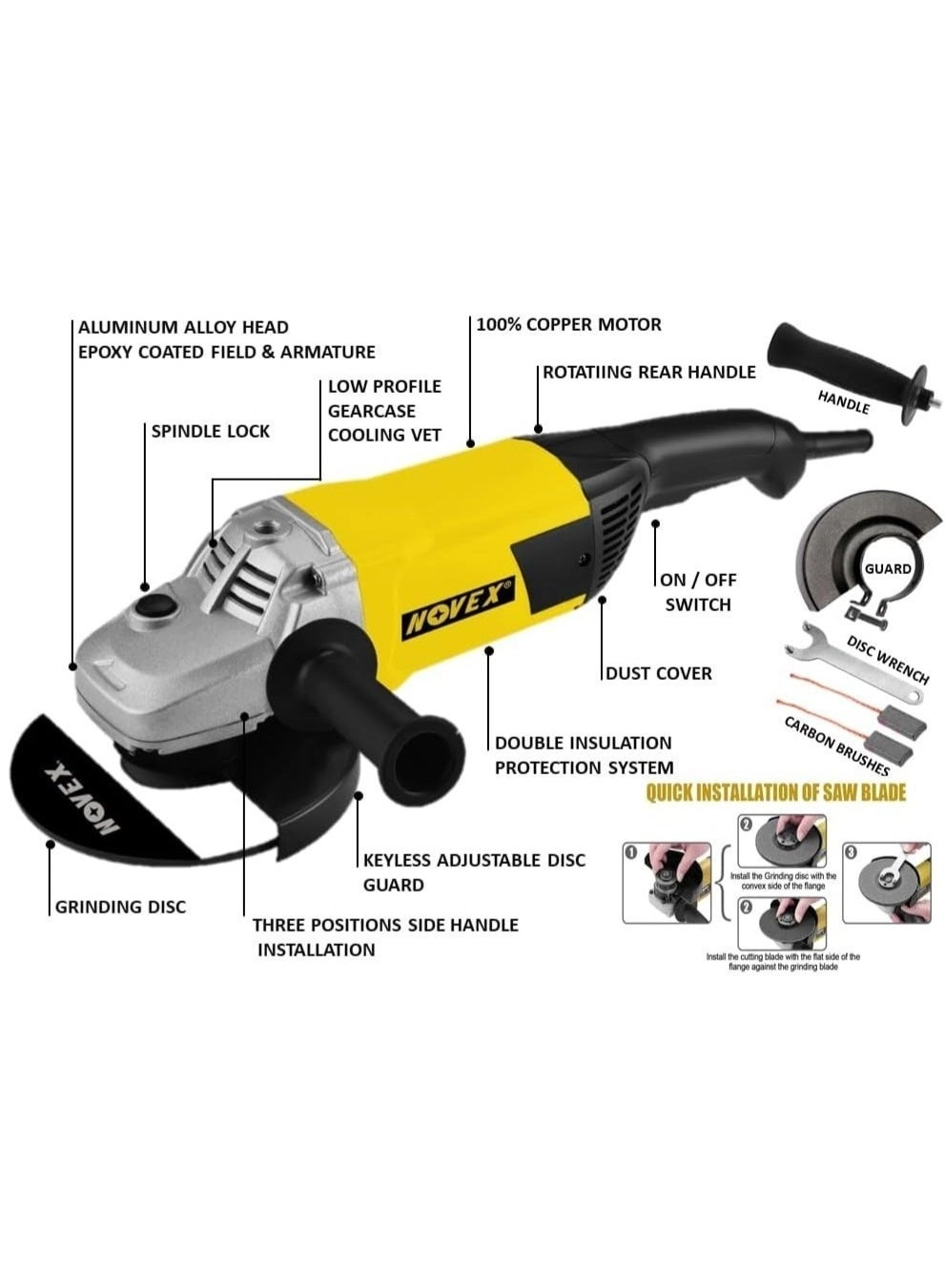 Electric Angle Grinder