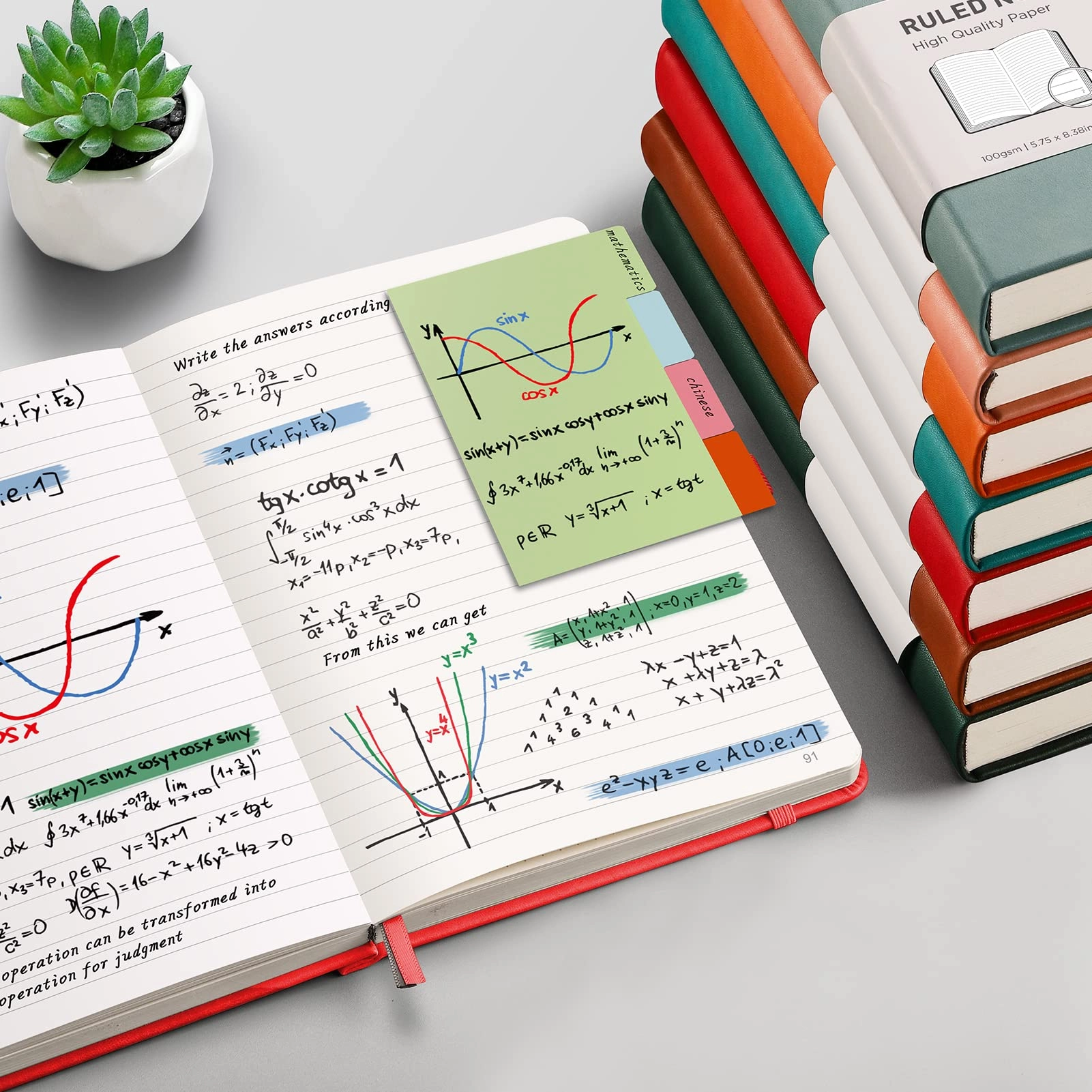 Notepad A5 Hardcover - Lined 376 Pages