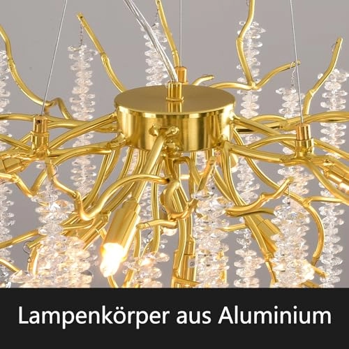 Modern Chandelier Crystal Light - 20 inches (min) to 67 inches (max)