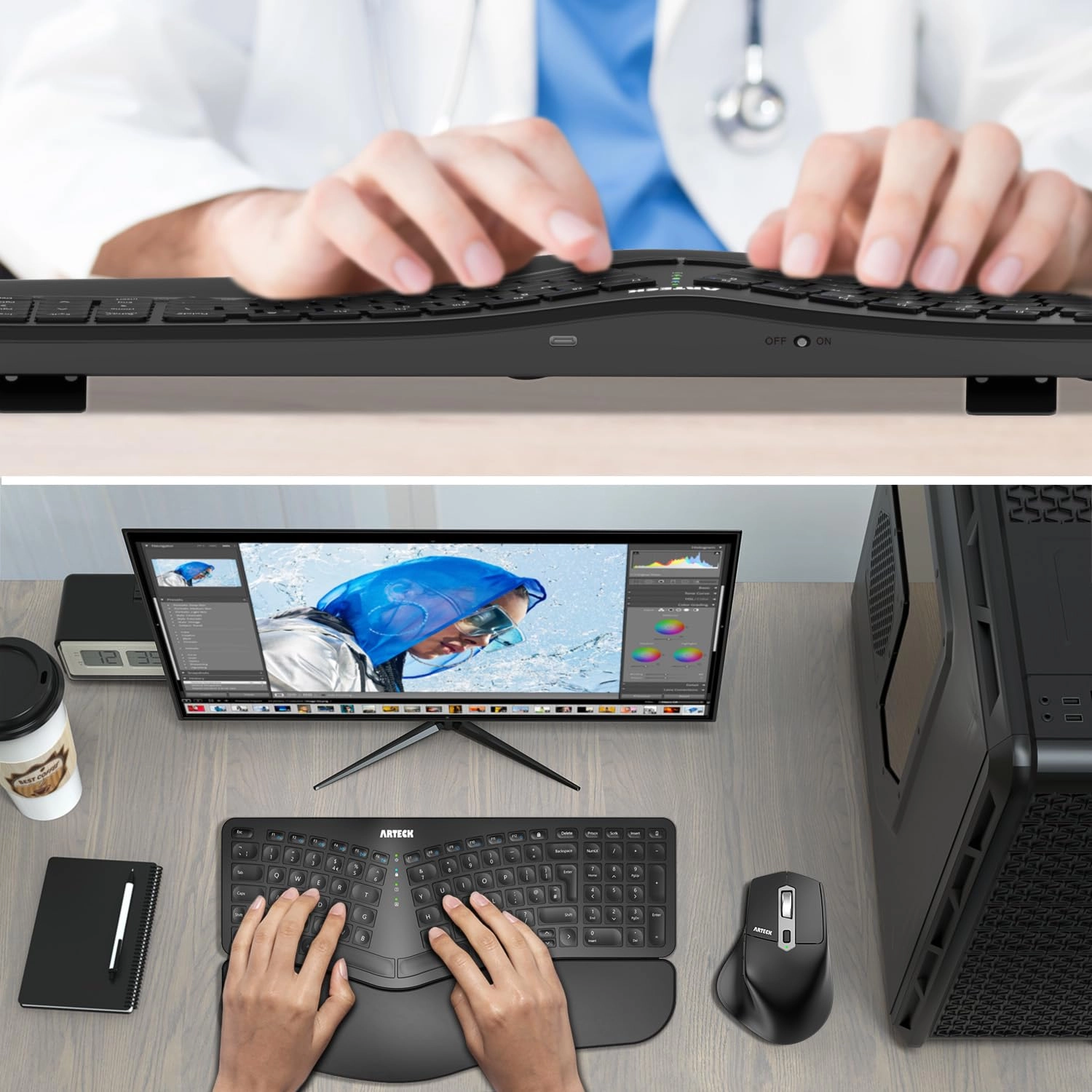 Split Ergonomic Keyboard - Wireless