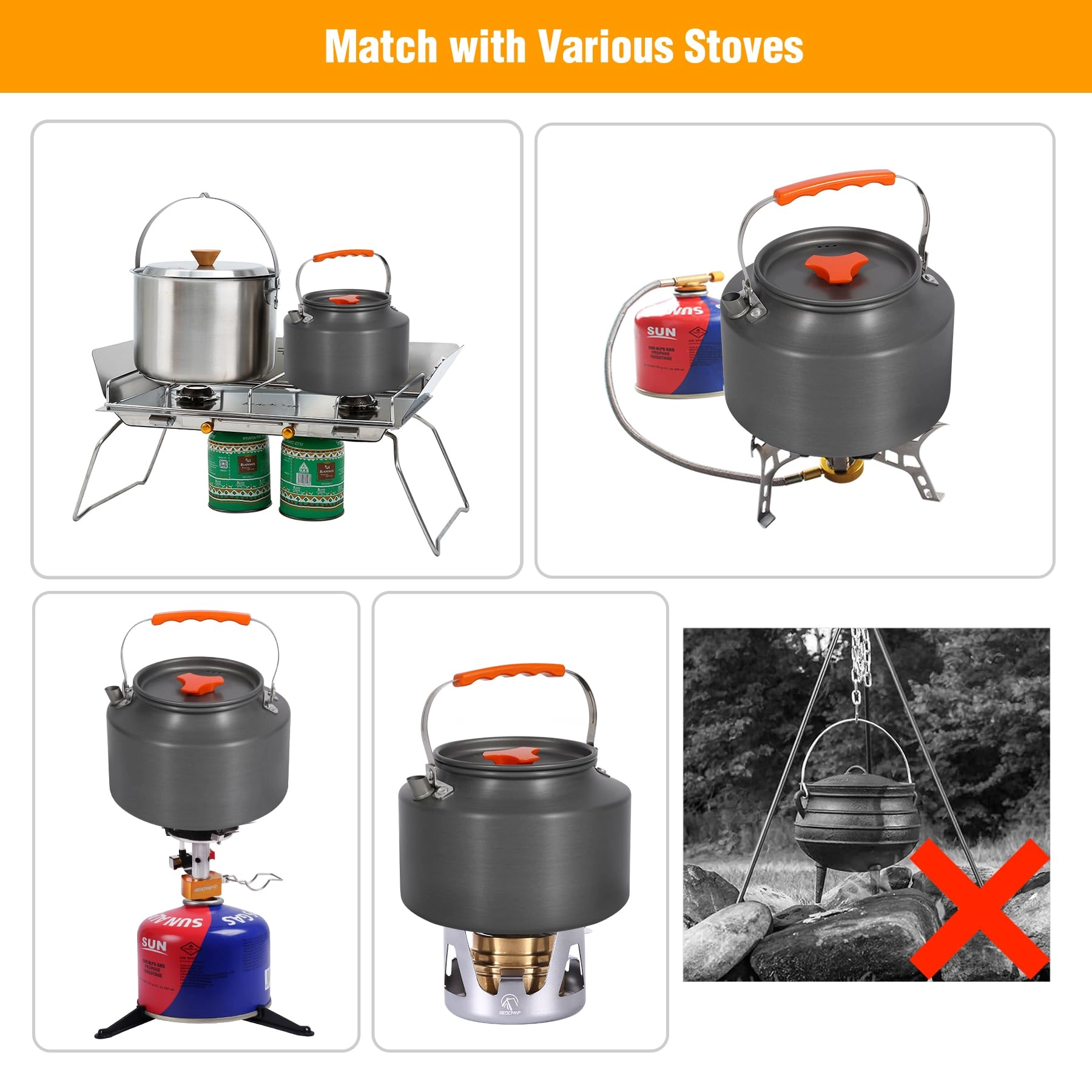 Outdoor Camping Kettle - 2L