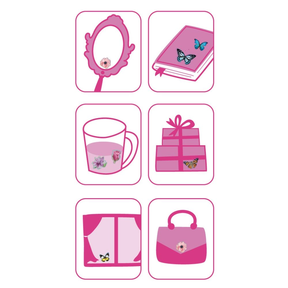 3D Flower Sticker Book 12 pcs