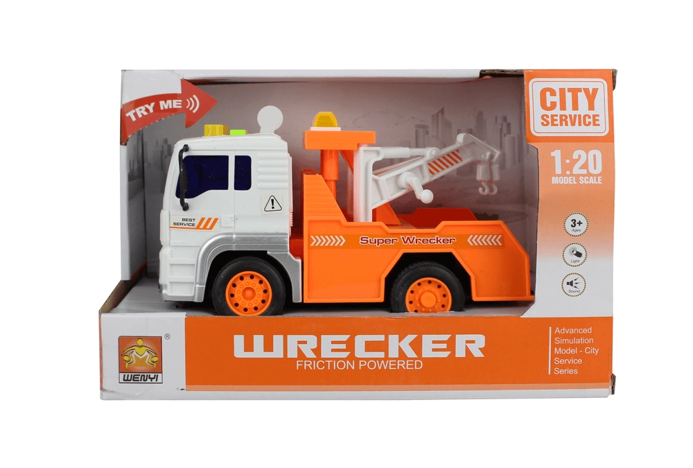 Galaxy Toys City Service Wrecker Friction Sanitation Truck - 1:20