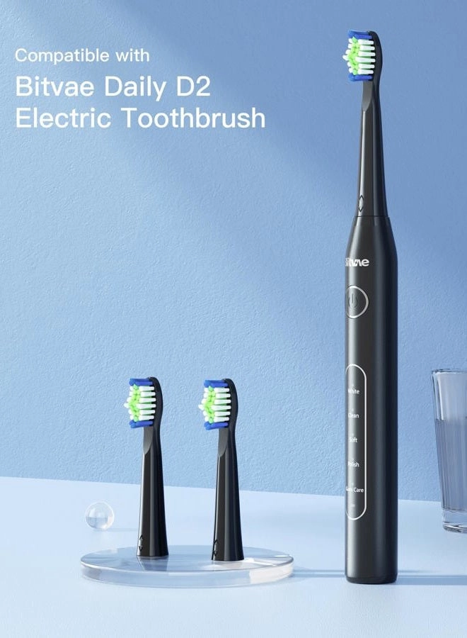 D2 - Electric Toothbrush Replacement Heads 4 Pack