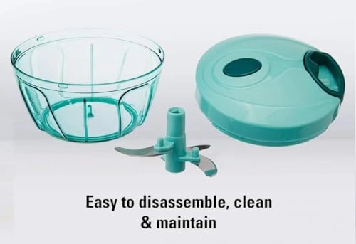 Mini Handy Vegetable Chopper - 550ml Triple-layer blades