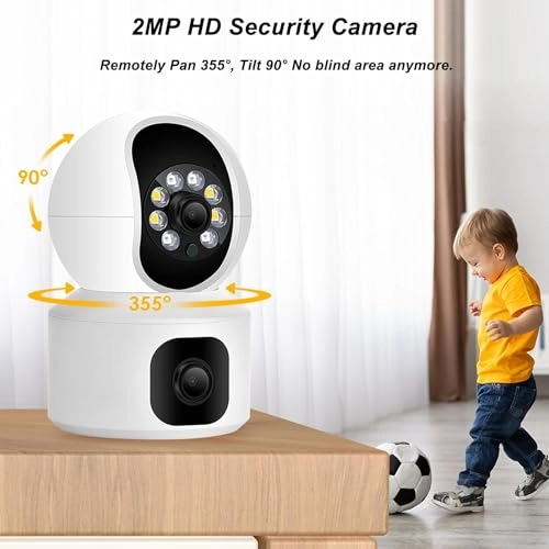 5+5 MP Dual Lens WiFi CCTV IP PTZ Camera
