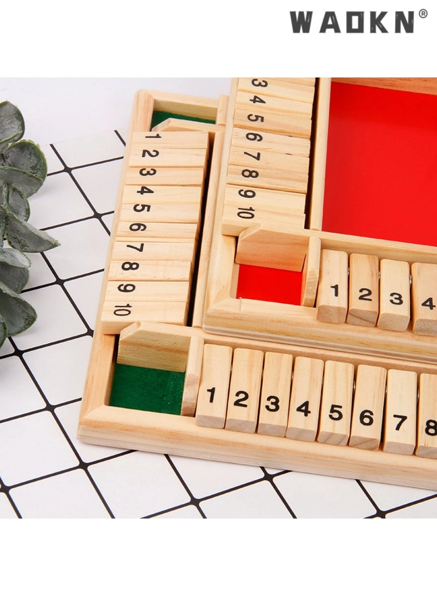 Shut The Box - Wooden Dice Game