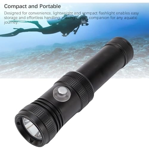 1200 Luminous Flux Dive Light - 50 m Black
