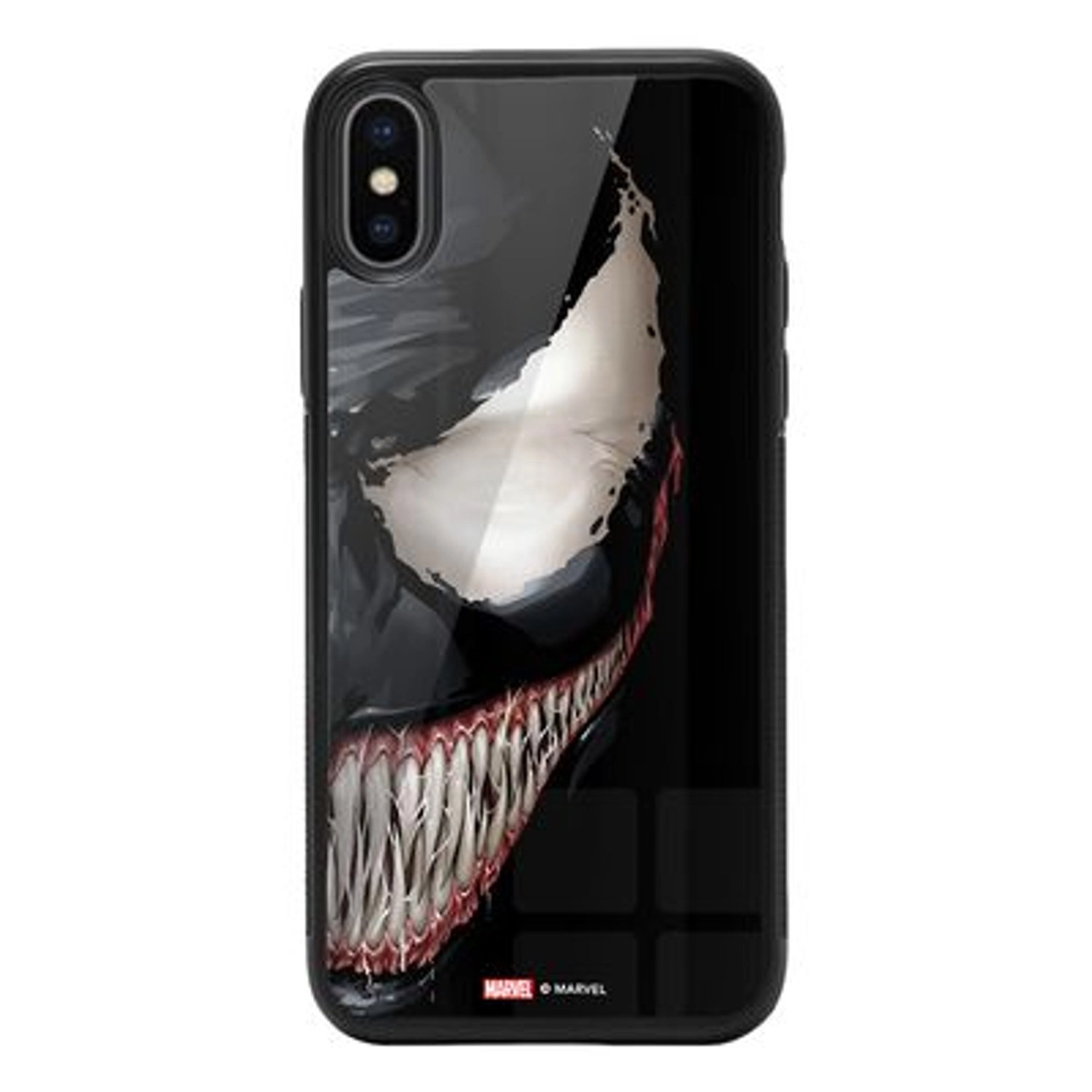 Wackylicious Venom Half Profile Face Back Case for iPhone Xs