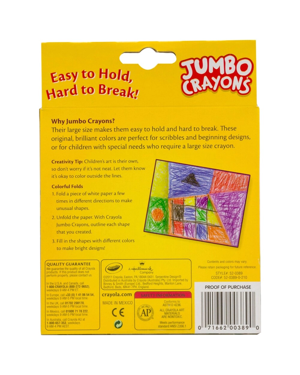 Jumbo Crayons - 8 Count