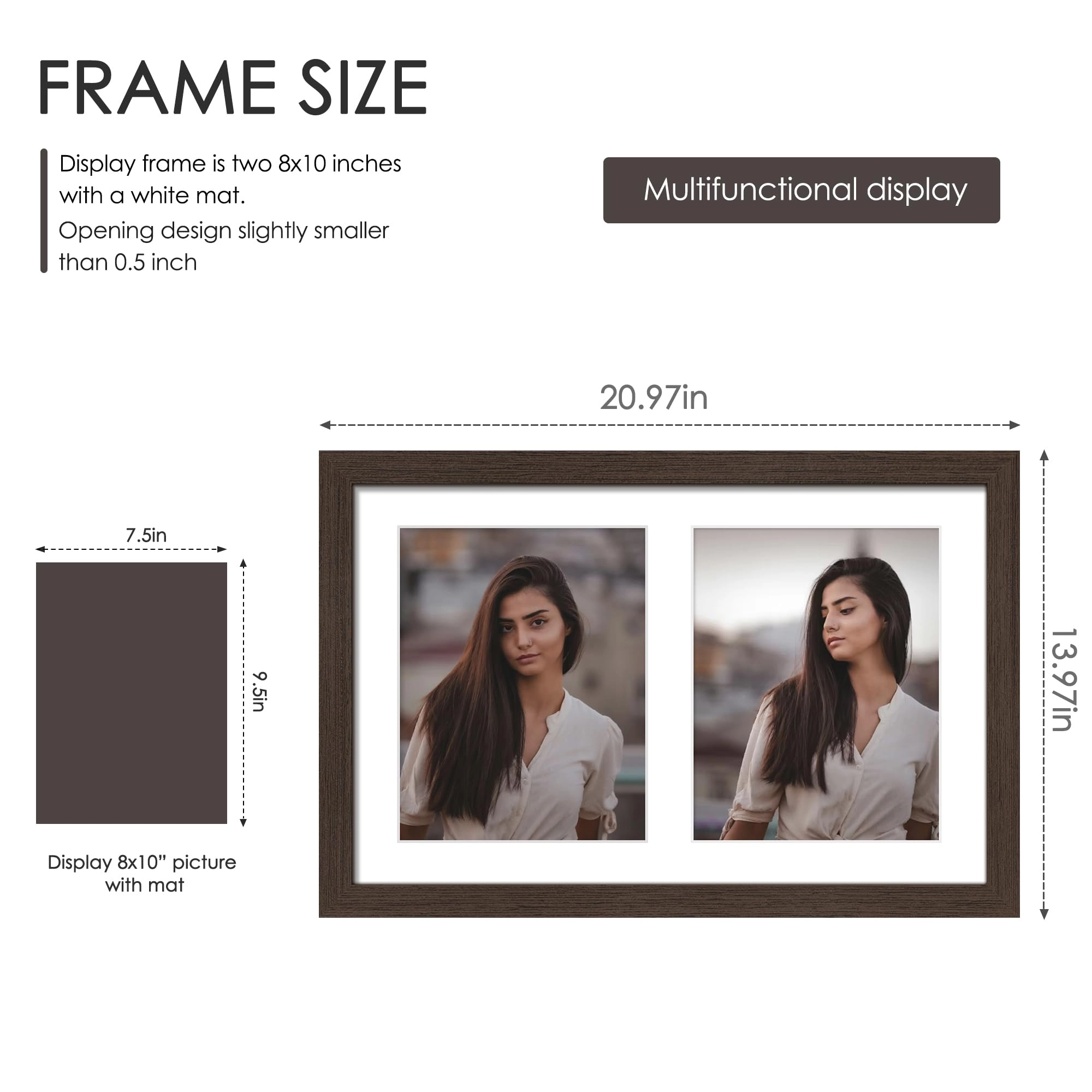 12x19 Double Picture Frame