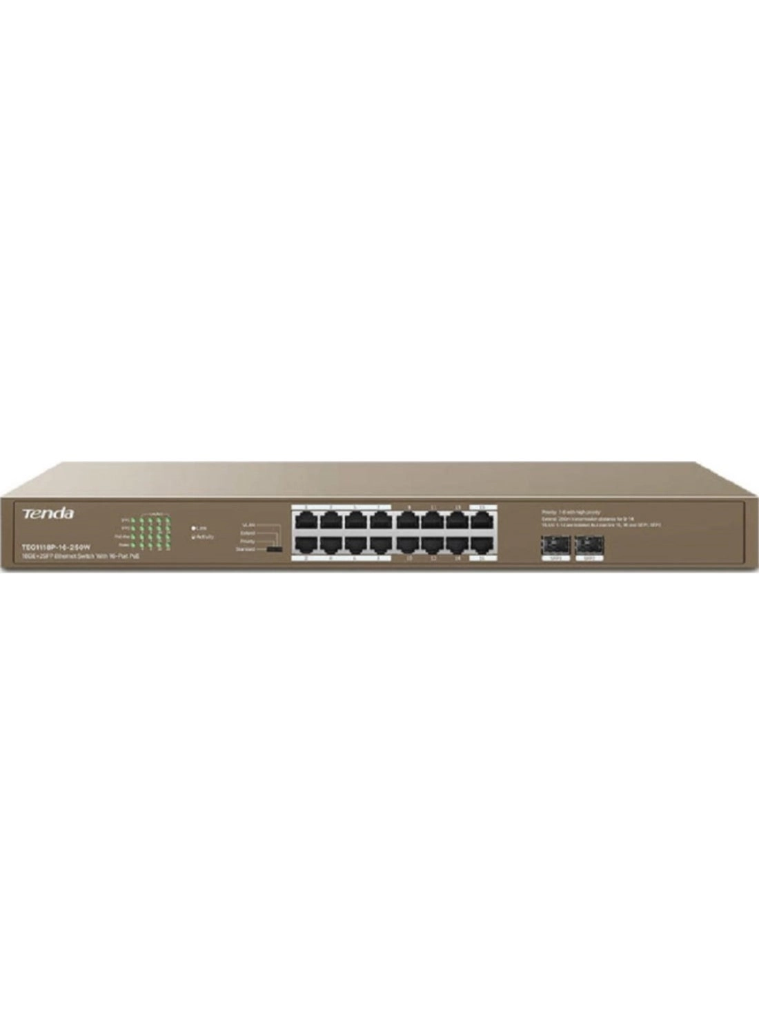 TEG1118P-16-250W 16-Ports