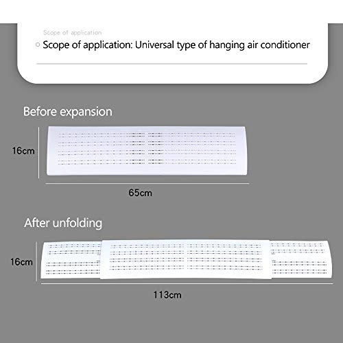 AC Deflector - 56*18cm Telescopic white