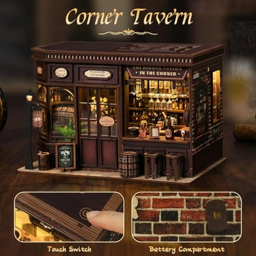 Corner Tavern Book Nook - tavern 1:12