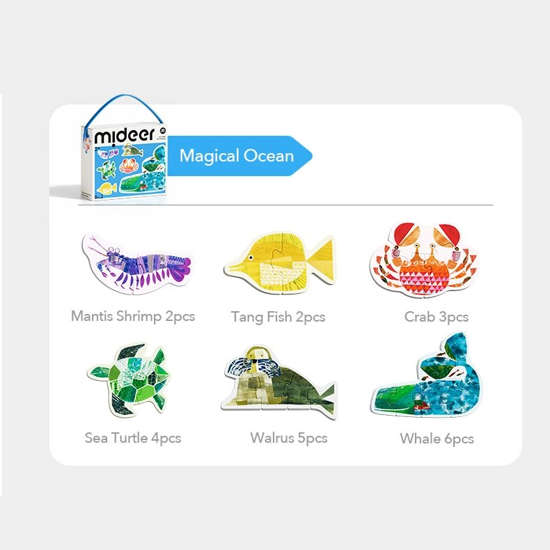 Marine Life Puzzle (30654455-MD1463) - 22 pcs