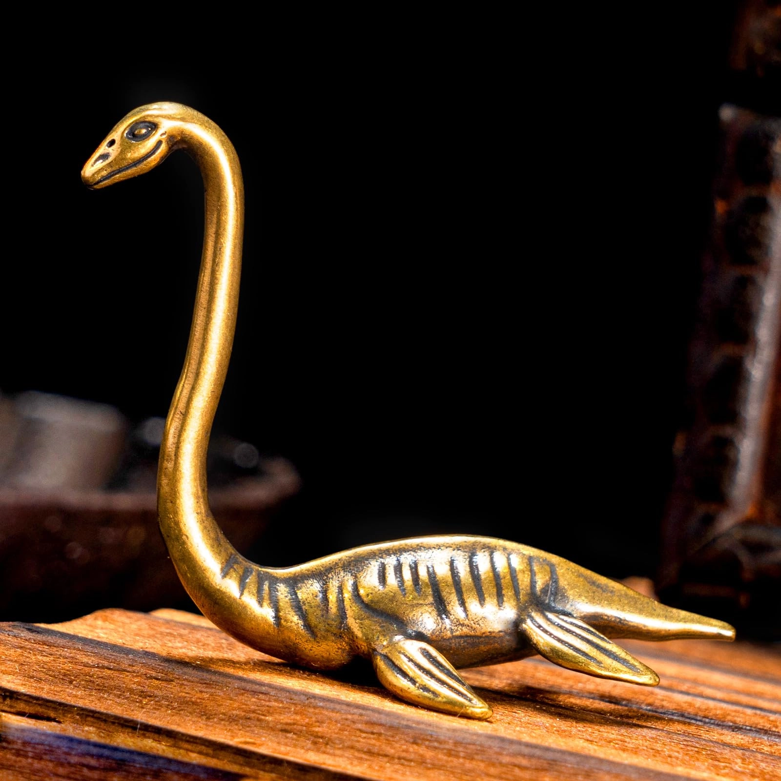 Loch Ness Monster Statue - Brass