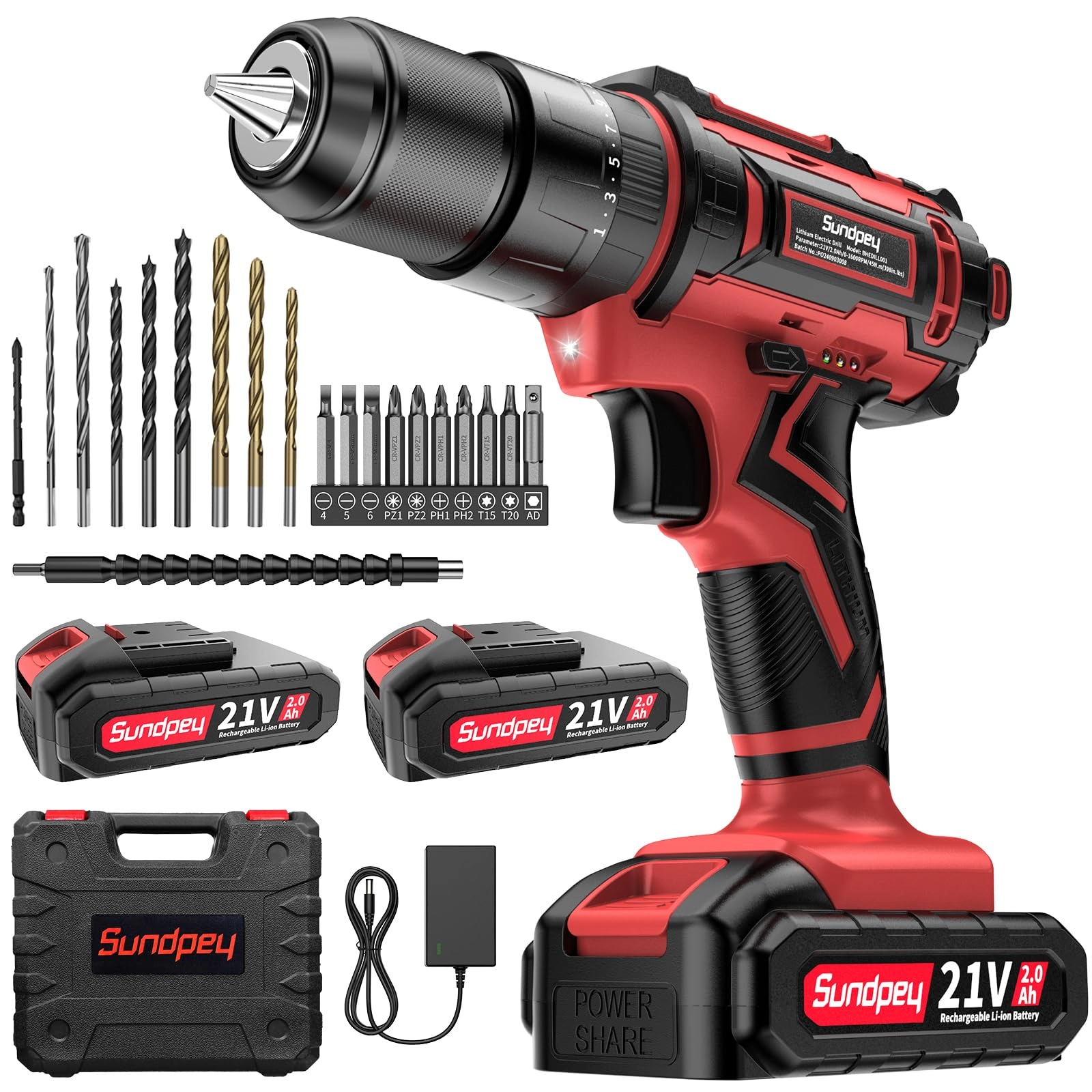 Cordless Drill - 2000 mAh