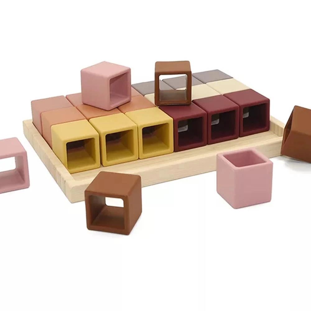 Silicone Cube Puzzle - Suitable for 3 years and above 24pc