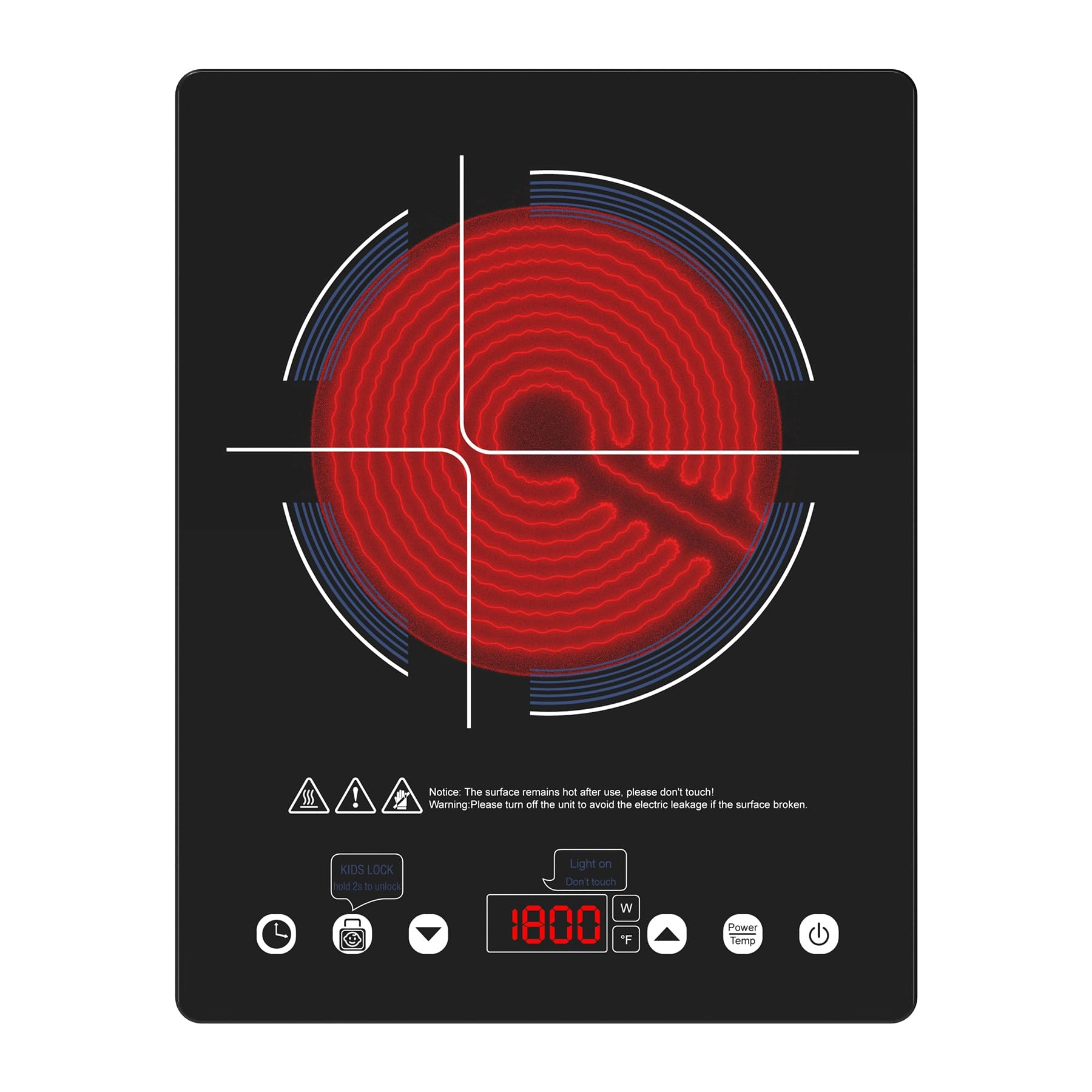 GTKZW Kochfeld 1 Platten Electric hob