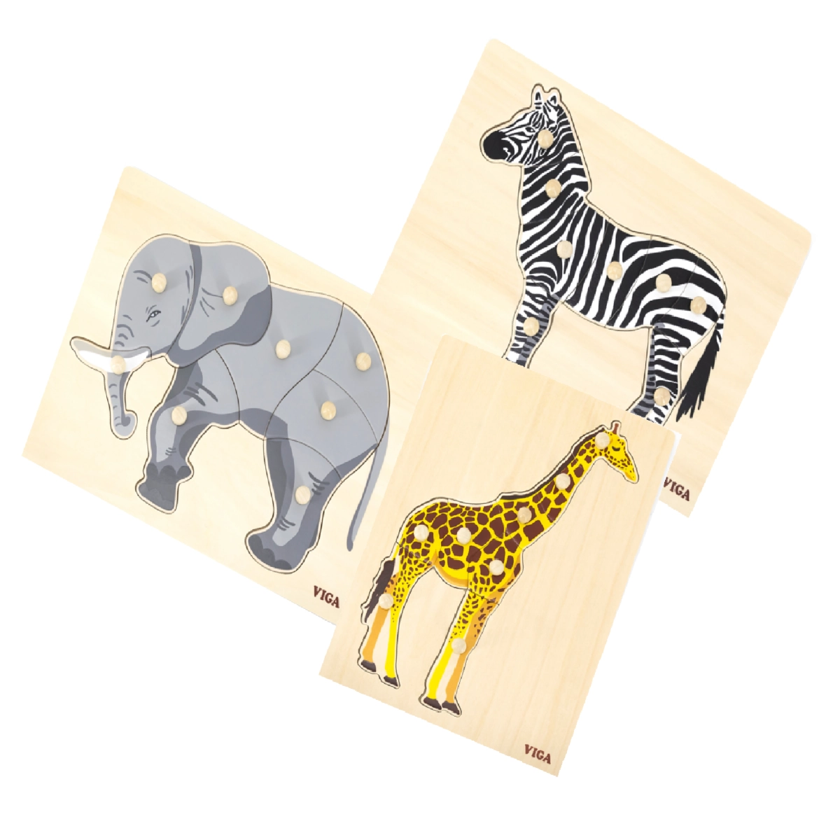 Puzzle Zebra - 3+ 7 and 8 pieces