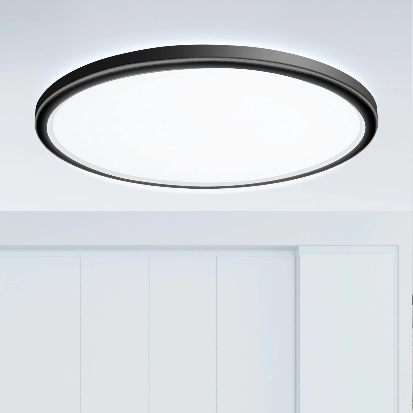 Flush Mount LED Ceiling Light - 3000K 4500K 6000K Dimmable