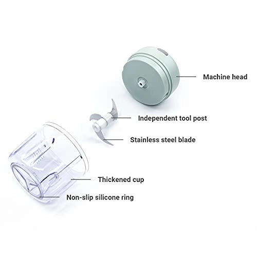 Electric Mini Food Processor - 100ml 250ml Green