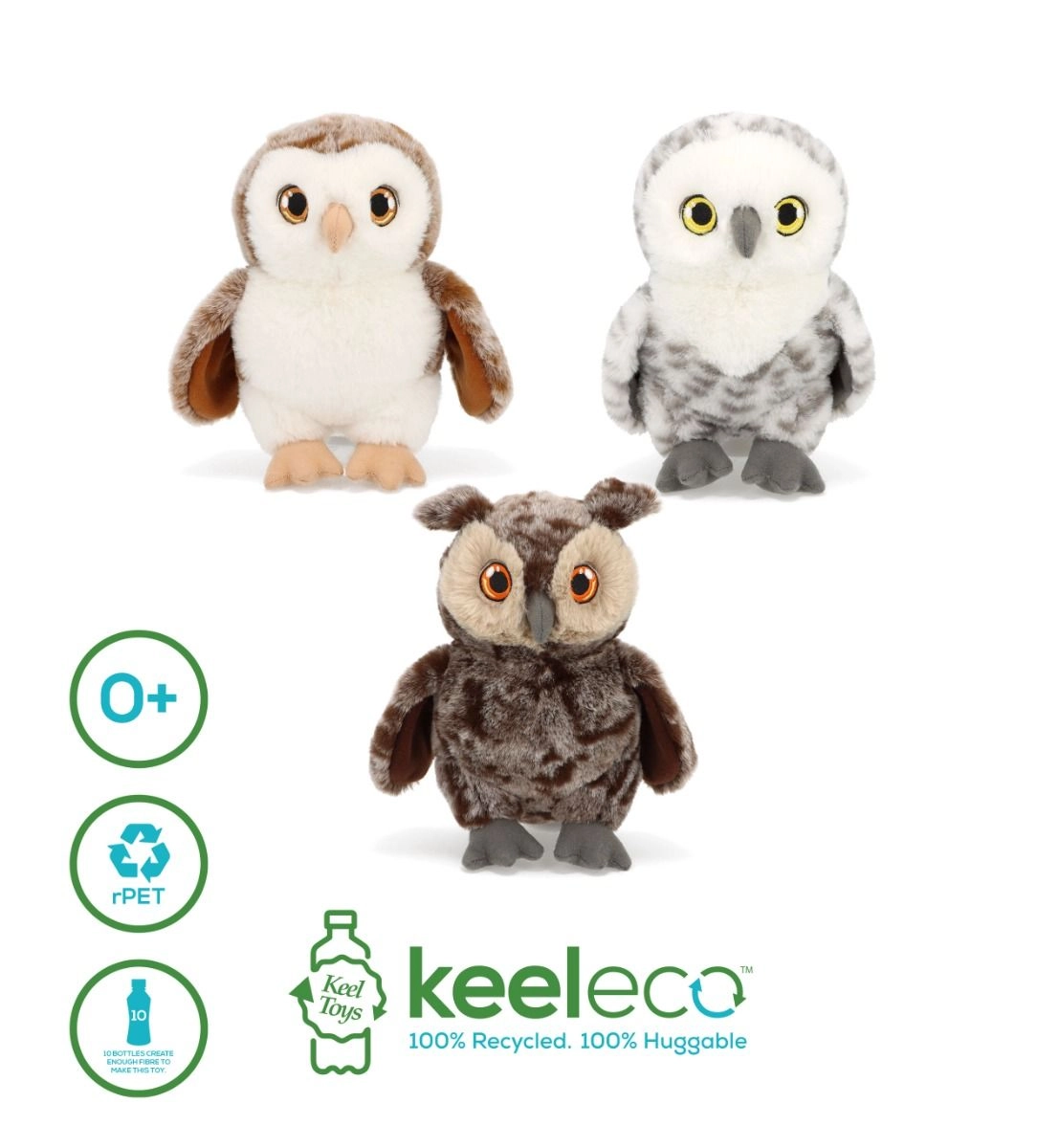Owl Keeleco - 18 cm Plush
