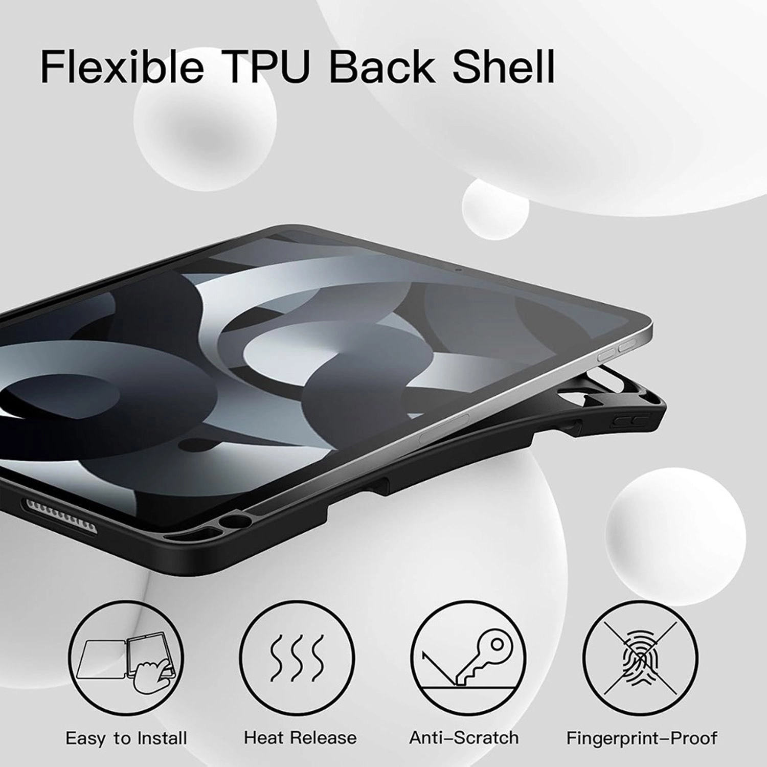 Tri-Fold Case with Pencil Holder for iPad Air 11-inch (2024)