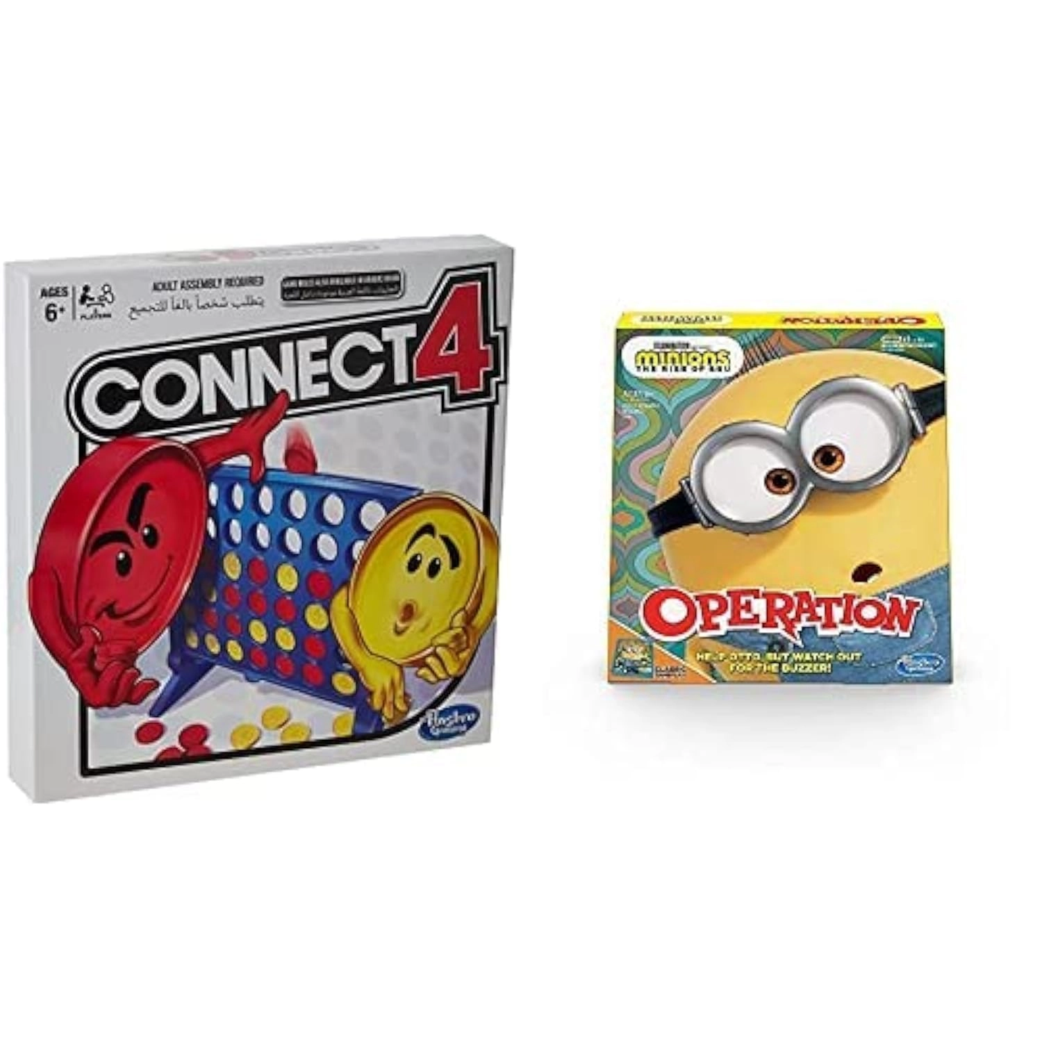 Hasbro Connect 4 - Classic + Operation - Minions 2