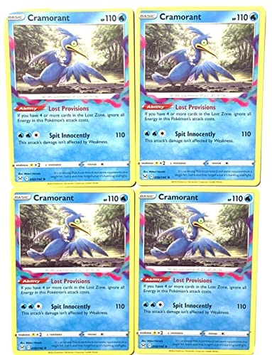 Cramorant 050/196 - Lost Origin Rare Playset 4pcs