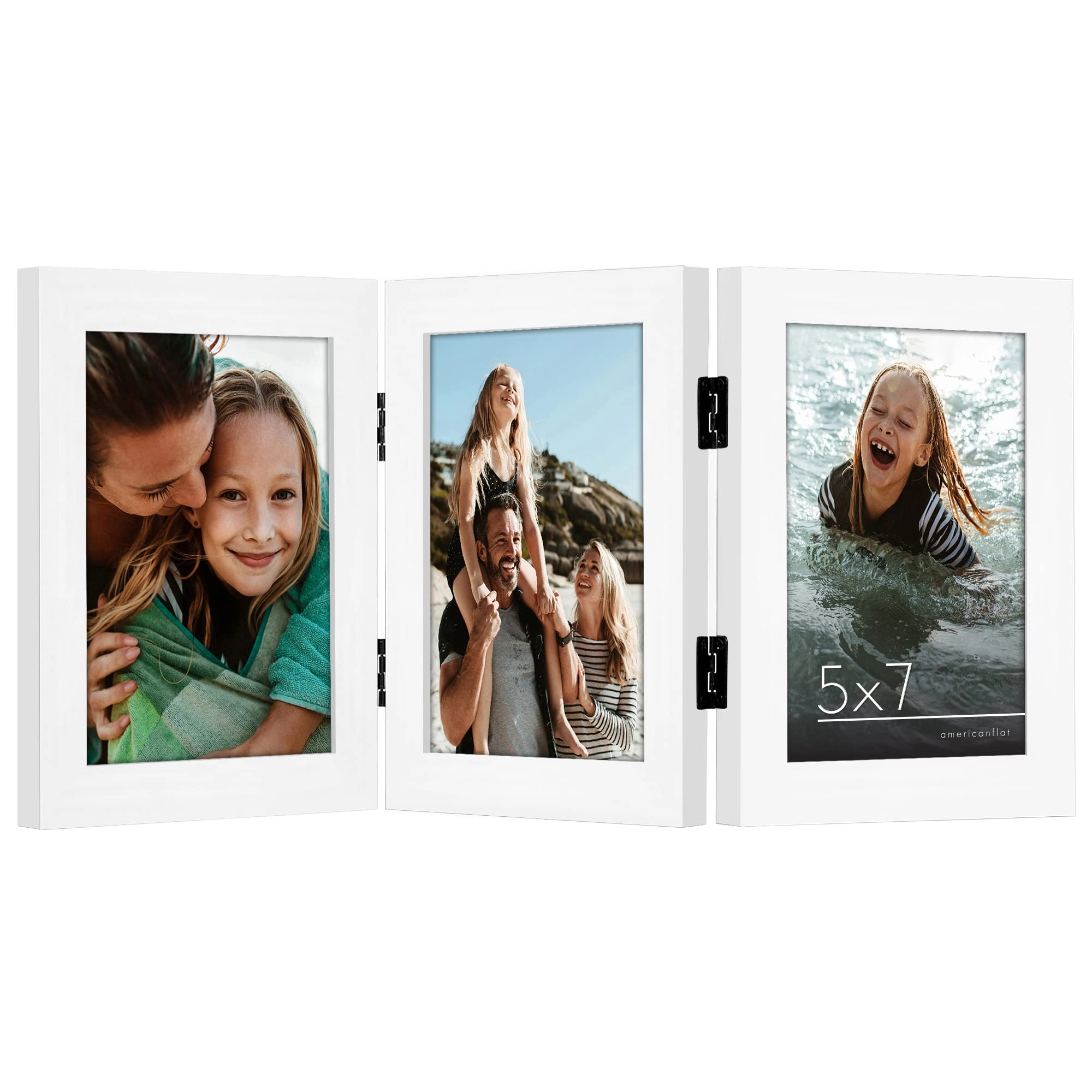 Hinged 3 Picture Frame - 5X7