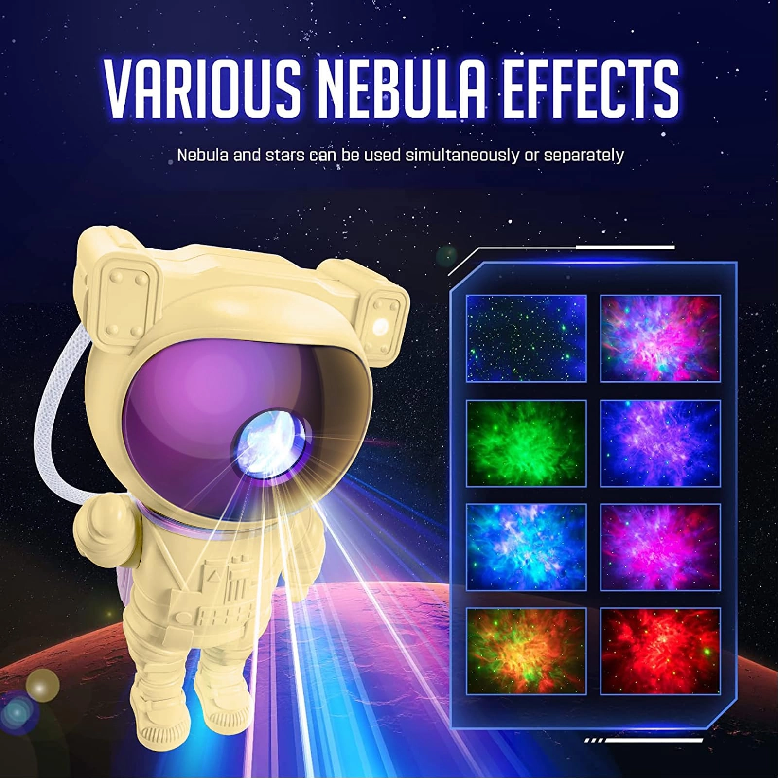 Astronaut Galaxy Projector - Astronaut Projector Yellow
