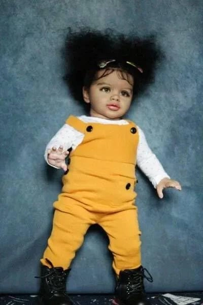 Pippa Reborn Baby Doll - 26 inch Cotton Vinyl Hand-rooted Curly Hair Ages 3+